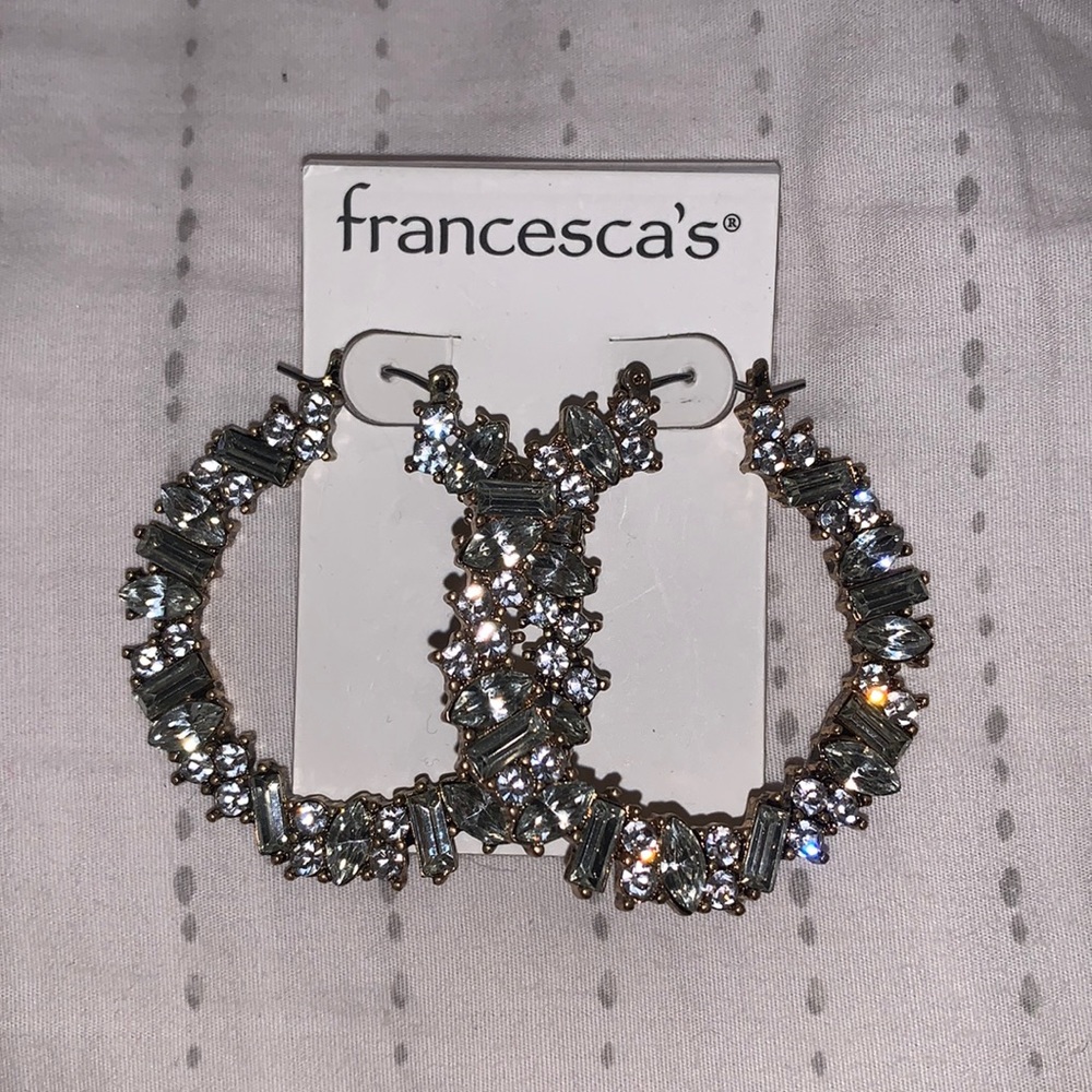 jeweled hoops